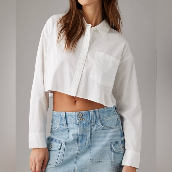 American Eagle Outfitters- Women's “Medium Bright Indigo Color” Jean Shorts - Picture 3 of 5